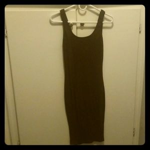 Brown Body Con Dress